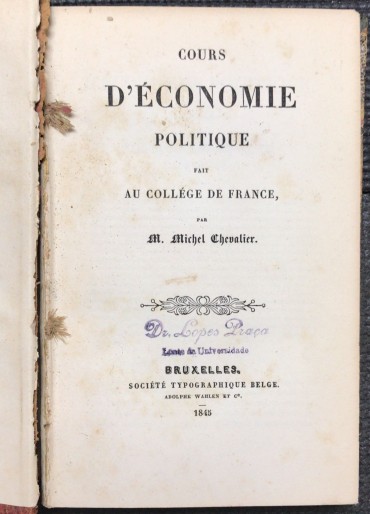 «Cours D Économie Politique - 1845»
