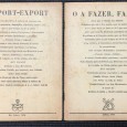 «O A Fazer, Faz-Se / Import-Export - 1ªs Edições»