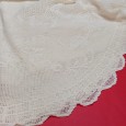Toalha oval em renda