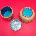 Caixa e taça cloisonné