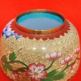 Caixa e taça cloisonné