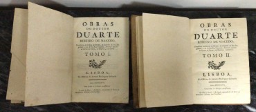 «Obras do Doutor Duarte Ribeiro de Macedo - Tomo I & II - 1767»