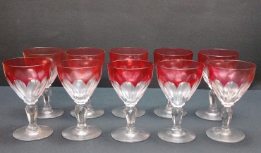 Dez copos cristal