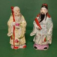 Duas esculturas de sábios chineses