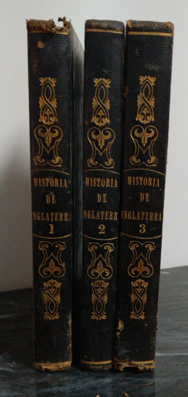«História de Inglaterra - 3 Volumes - 1845»