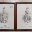 Duas gravuras moda feminina