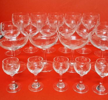 Vinte copos cristal