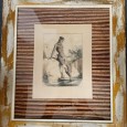 Moldura com gravura antiga