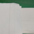Dois lençóis bordados com monogramas