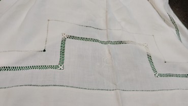 Lençol casal monograma