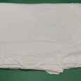 Lençol com bordado e renda 