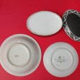 Três objetos em porcelana