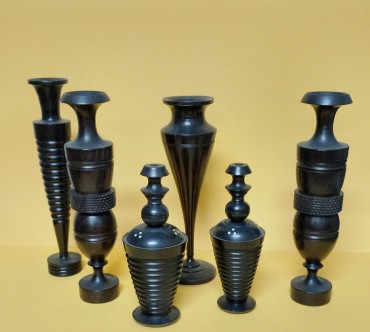 Seis peças arte africana