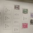 Três conjuntos de três álbuns com importante colecção de selos portugueses