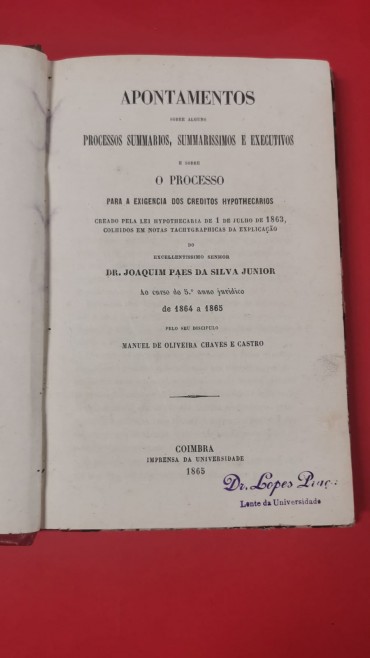 APONTAMENTOS SOBRE ALGUNS PROCESSOS SUMMARIOS, SUMMARISSIMOS E EXECUTIVOS