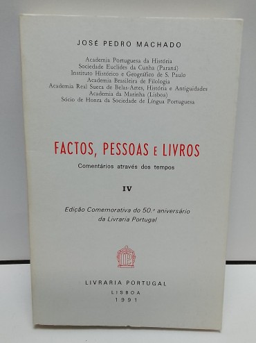 «Factos, Pessoas e Livros. Comentários através dos tempos»