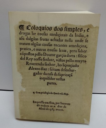 «Colóquios dos  simples e drogas da índia»