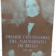 «Centenario del Nacimiento de Bello 1781-1881»