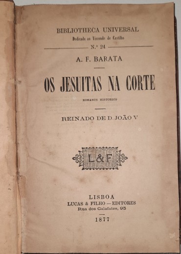 Os Jesuitas na Corte (Reinado de D. João V)