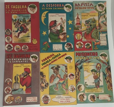 Seis livros do Nº1 ao Nº6  “Zé Fagulha” Editorial Majora