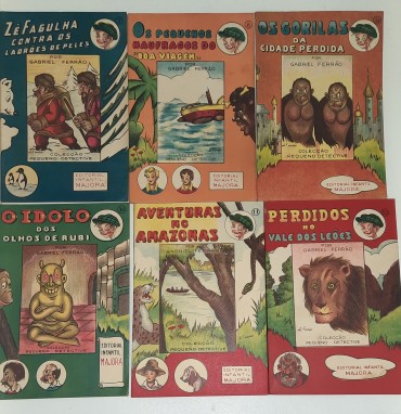 Seis livros do Nº7 ao Nº12  “Zé Fagulha” Editorial Majora