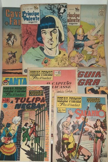 Mais de 20 livros banda desenhada sobre Cowboys e espadachim	