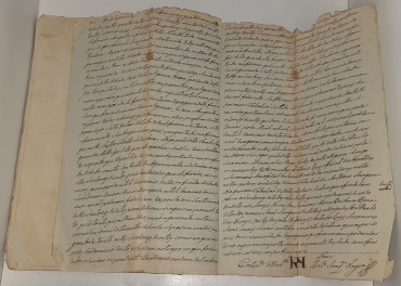 Manuscrito com 22 folhas, cosidas