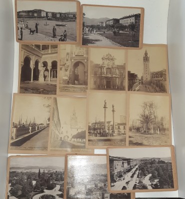 Lote de fotografias antigas de vários lugares