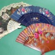 Conjunto de três leques