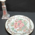 Conjunto de prato e castiçal