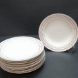 Nove pratos de sopa VA flamingo