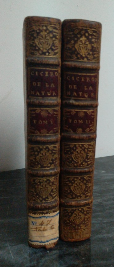 CICERON DE LA NATURE DES DIEUX - 2 VOLUMES