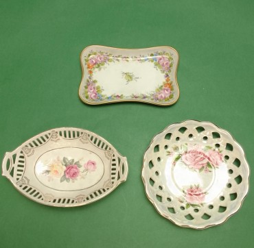 três covilhetes porcelana