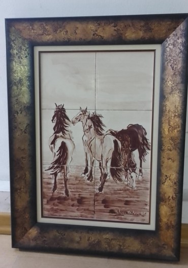 Pintura sobre azulejo