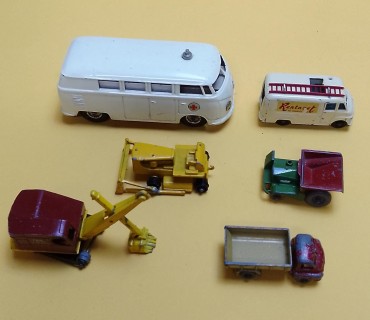 lote de seis carros de coleção