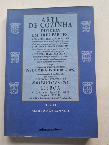 ARTE DA COZINHA DIVIDIDA EM TRES PARTES. 