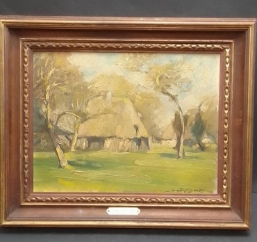 Óleo «La Maison en Chaume»