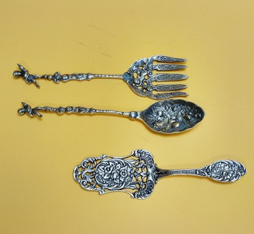 Garfo, colher e espátula