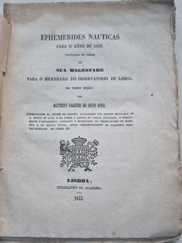 EPHEMERIDES NAUTICAS – 1855