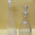 Duas garrafas em cristal