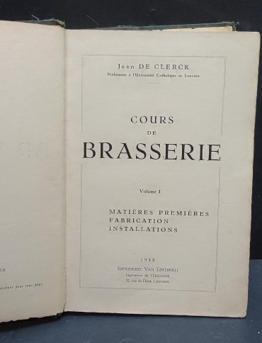 «Cours de Brasserie»