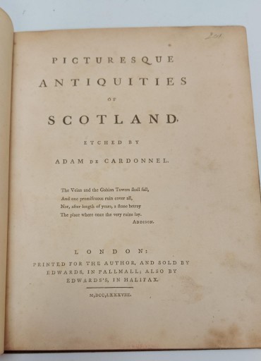 «Picturesque Antiquities of Scotland»