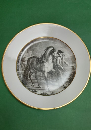 Prato motivo equestre VA
