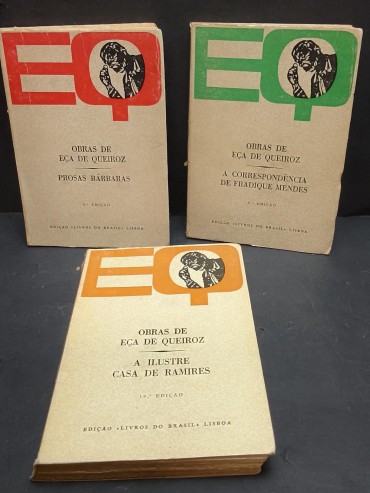 «Obras de Eça de Queiroz-3 volumes»