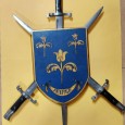 Escudo com três espadas