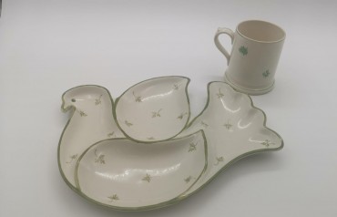 Prato para aperitivos SECLA e caneca