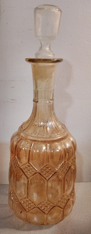 Garrafa de vidro trabalhado