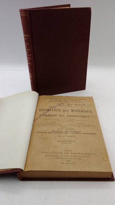 «Cours de Résistance des Matériaux et de stabilité des constructions-2 volumes»