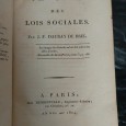 THÉORIE DES LOIS SOCIALES