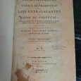 REPERTORIO GERAL OU INDICE ALPHABETICO DAS LEIS EXTRAVAGANTES DO REINO DE PORTUGAL